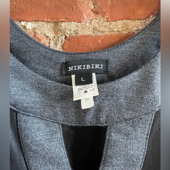 Black gray dress with cut-out - Picture 7 of 13